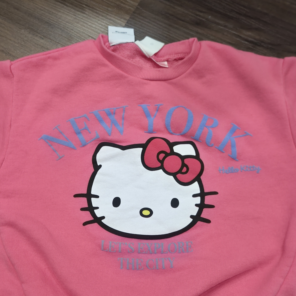 Zara Pink Hello Kitty New York Sweatshirt
